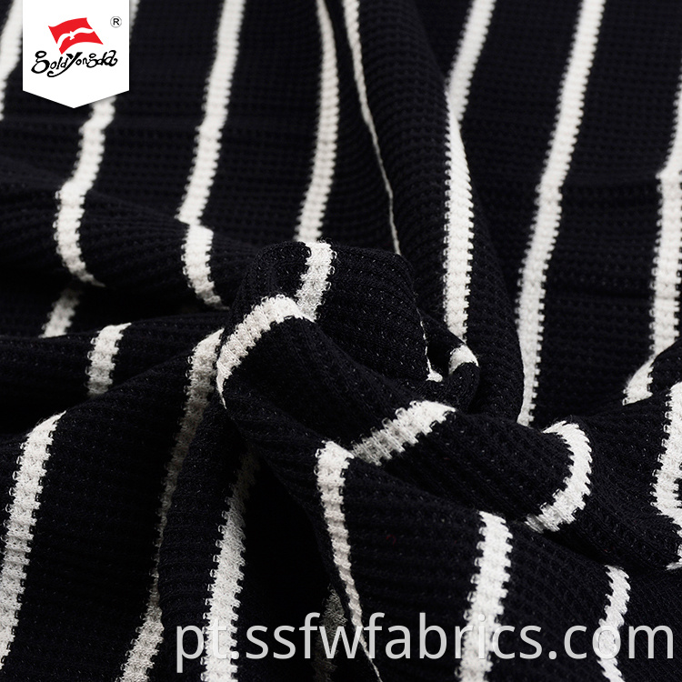 Black White Fashion Stripe Fabric